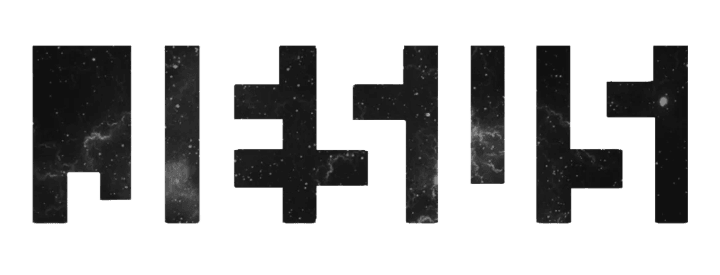 The JESUS optical illusion emblem: starry block shapes whose negative space spells JESUS